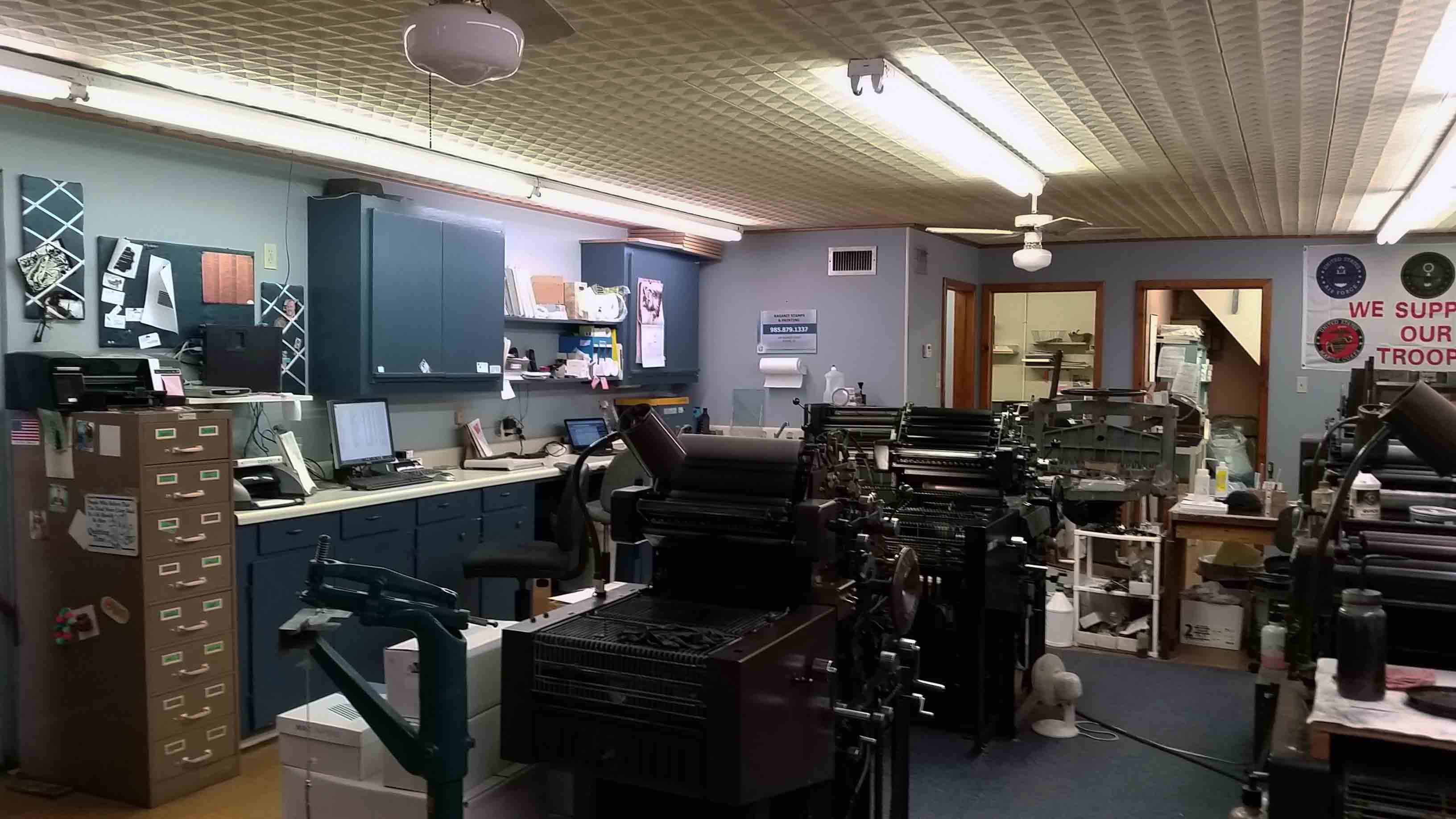 The printing shop inside of Raganit